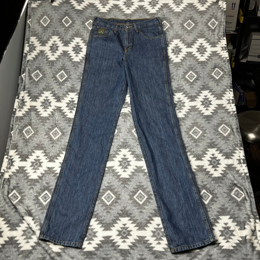 Cinch Mens Dark Wash Western Straight Denim Jeans 31x40 Green Label Hem to Size